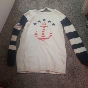 Forever 21 exclusive nautical print sweater